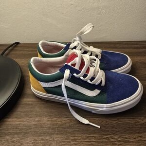 Vans Boys Colorful Low-Top Sneakers 2.5 Big Boys